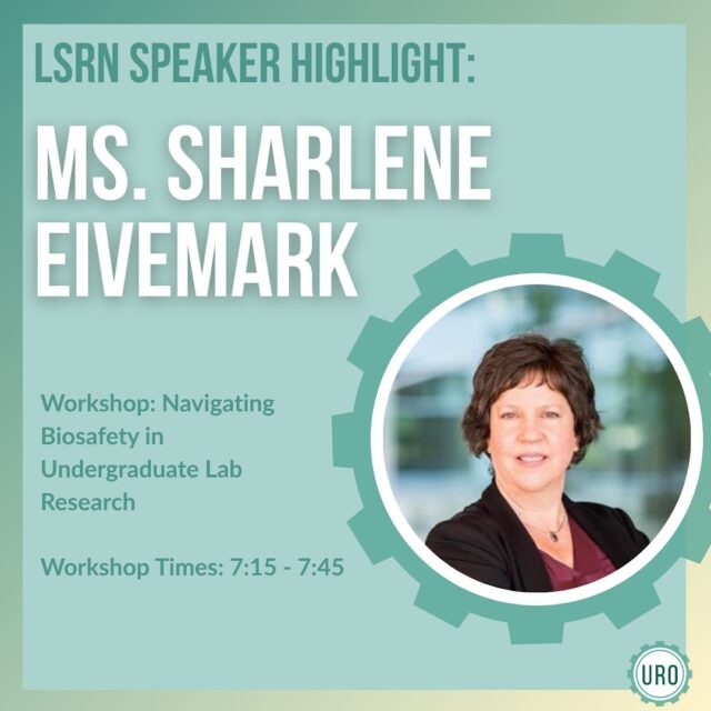 🙌 Introducing another LSRN Speaker: Ms. Sharlene Eivemark! ✨Take part in Ms. Eivemark’s workshop from 7:15-7:45 at the LSRN on Nov 17 to learn about one of the most important things about research, staying safe 🥼🧑‍🔬👉 Swipe to learn more about Ms. Eivemark 👉❓Interested in this workshop and the LSRN? RSVP now using the link in our bio! 🔗