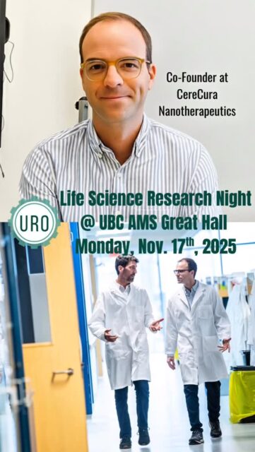 🗣️ Introducing our next LSRN Speaker: Dr Nicolas Weilinger 🤩👉 Dr Weilinger is the chief scientific officer of CereCura Nanotherapeutics and has a PhD in Neuroscience! ‼️Don’t miss his workshop at the LSRN on Nov 17 at  6:15-6:45 about Research in the Real World: Bridging Science and Society.Interested to the LSRN happening NEXT MONDAY? Be sure to RSVP using the link in our bio ✨