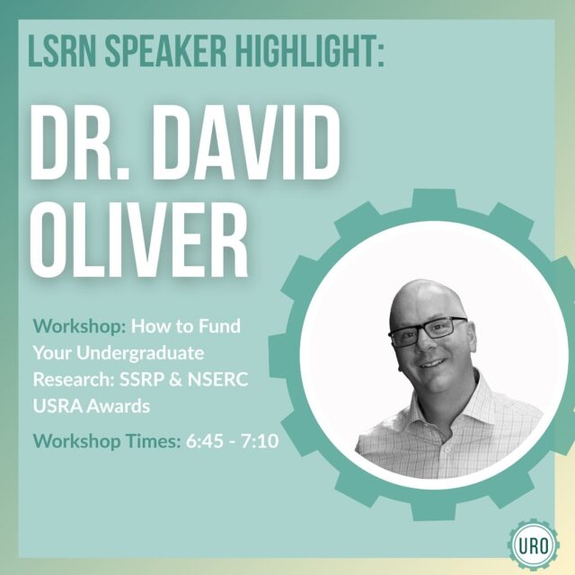 💫 Introducing Dr. David Oliver, another one of our LSRN speakers!🌟🔬Dr. Oliver is an associate professor of teaching in the department of microbiology and immunology. He will be presenting from 6:45-7:10 on Nov 17 at the LSRN for “How to Fund Your Undergraduate Research: SSRP & NSERC USRA Awards”👉Interested in Dr Oliver’s workshop and the LSRN❓ RSVP now using the link in our bio!
