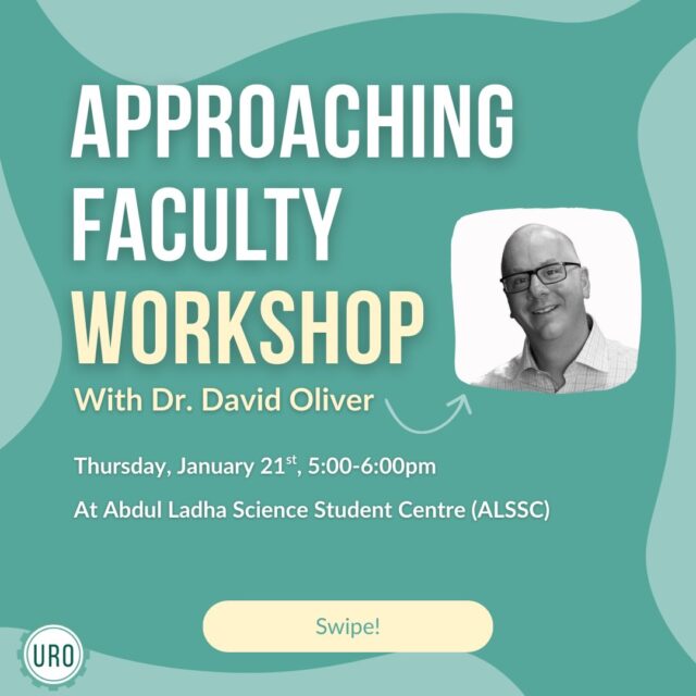 💭 Interested about getting involved in research?CORRECTION: the event is taking place WEDNESDAY, Jan 21 not thursday!‼️ Join this interactive workshop led by Dr. David Oliver (UBC Microbiology and Immunology) to learn how to find research opportunities, connect with principal investigators, and start building your research experience!Light refreshments will be available!! 😋📆 Date: Wednesday, January 21st 2026
⏰ Time: 5:00-6:00pm
📍 Location: Abdul Ladha Science Student Centre (ALSSC) (Located across from the nest)RSVP Link in Bio!!#researchopportunities #researchexperience