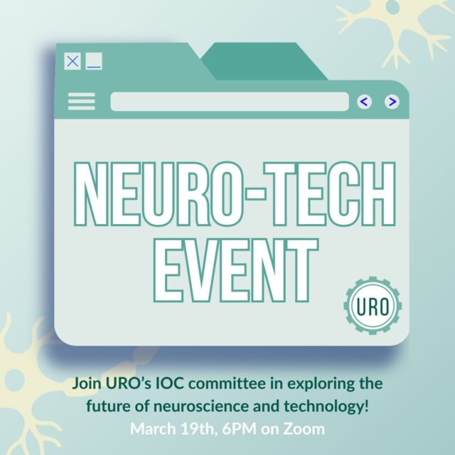 🧠 Are you curious about how neuroscience and technology intersect? 💻URO is hosting an event on how emerging technologies are changing brain research! This is a panel discussion taking place on Zoom.📆 Date: Mar 19, 6PM
📍 Zoom🔗 RSVP now using the link in our bio! Hope to see you there.