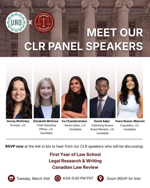 Your inside look at law school & legal research/writing starts here! 🌟⚖️Join us on Tuesday, March 31st from 4:00-5:00 PM PST to hear from our incredible CLR panel speakers as they share their insights and answer all of your questions. Don’t miss out!🔗 RSVP now at the link in bio!