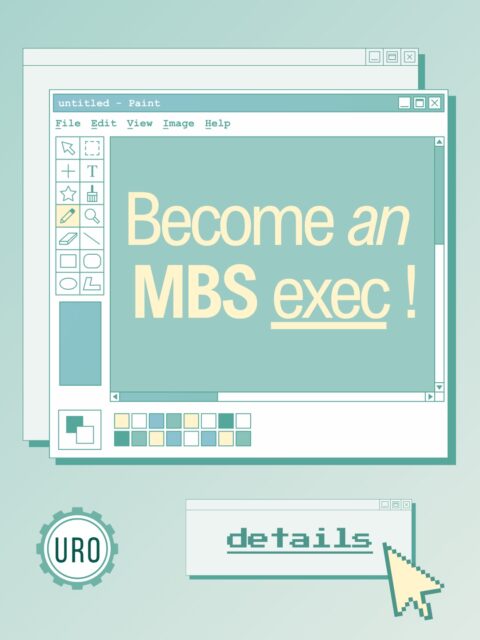 [Deadline Extended] Apply to be part of URO's MBS by Friday, Sept 11 @ 11:59 PM!URO's MBS (Marketing, Branding and Sponsorship) Committee is hiring! We're looking for members who are self-motivated, passionate about design and are good collaborators. Our hiring description and application link can be found through the link in our bio.
