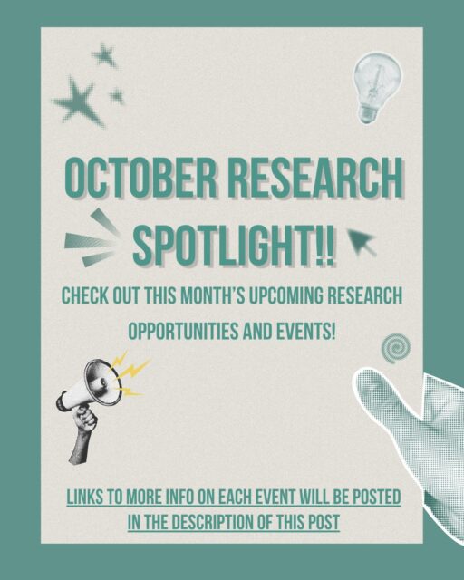 Check out these research opportunities happening in the month of October!*FRIDAY October 2nd
https://cancerprevention.ubc.ca/trainee-research-dayhttps://lsi.ubc.ca/joint-seminar-series/https://biodiversity.ubc.ca/events/biodiversity-research-seminar-serieshttps://libcal.library.ubc.ca/calendar/?cid=-1&t=g&d=0000-00-00&cal=-1&ct=33914&inc=0